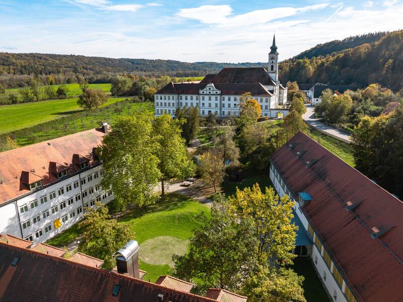 Kloster Schäftlarn von oben