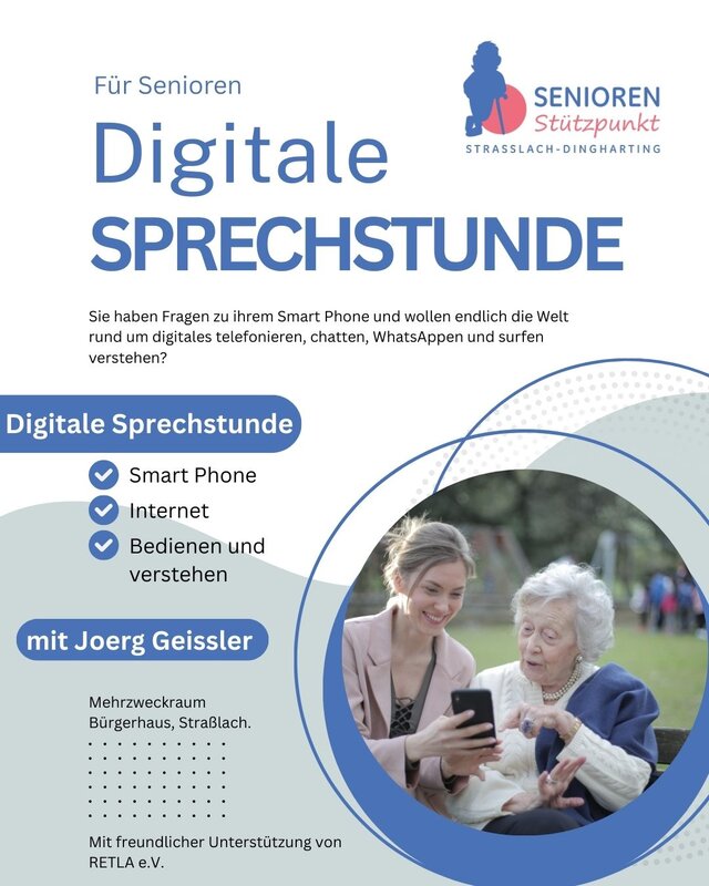 Flyer für digitale Sprechstunde
